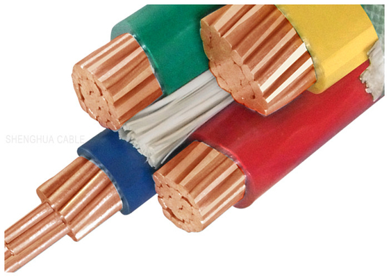 CHINA cables aislados PVC del conductor de cobre 1000V modificados para requisitos particulares con la media base tres proveedor