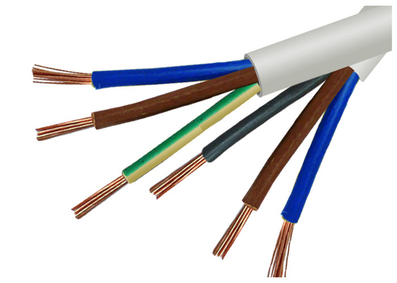 Certificación recocida trenzada alambre real del CE KEMA del cable eléctrico  de la base 2.5m m del cordón 3